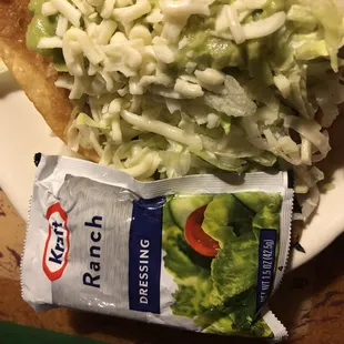 Ranch packet with taco salad