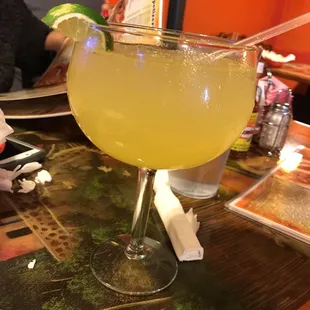 26oz Margarita Man when I tell you this was good, I had two. I ate the Burrito Filmon which was good also. I will go back