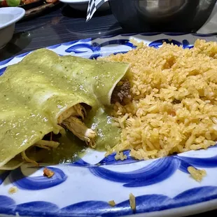 Enchiladas with Verde Sauce
