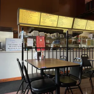 Indoor dining available now