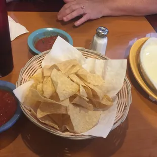Amazing queso and salsa