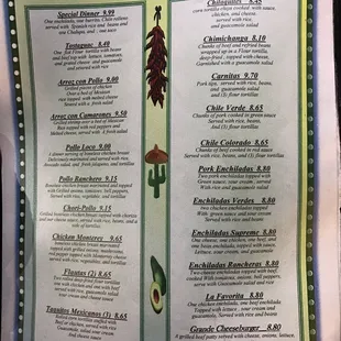 sushi and sashimi, menu