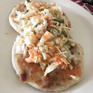 Really good pupusas, they also have the best cantaloupe water.