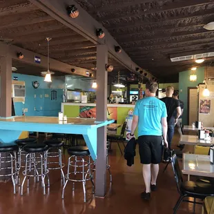 the interior of a restaurant