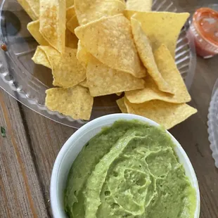 Guacamole and chips
