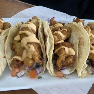 Fish &amp; shrimp tacos