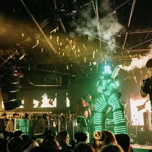 a group of people on stage