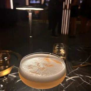 Gin based floral drink..off menu