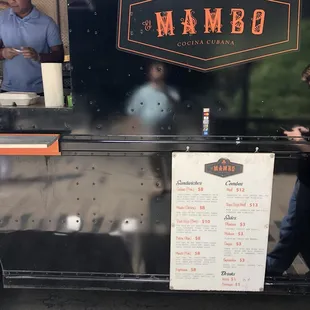 Look for the black Mambo truck on Main Street.