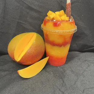 a mango smoothie