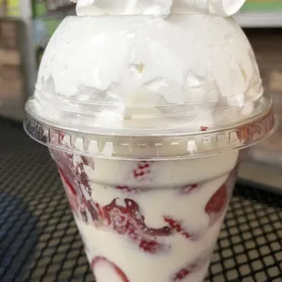 Fresas con crema