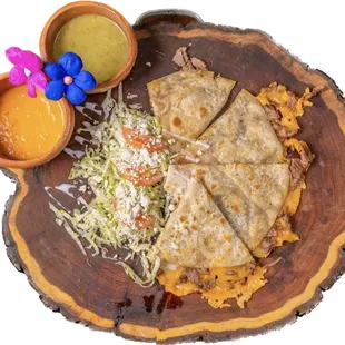 QUESADILLA.....Choice of Asada, Al Pastor, Chicken Fajita or Butter Sautéd Shrimp