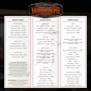 Our Menu