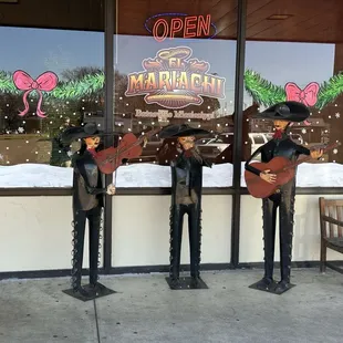 Artwork out front of the restaurant