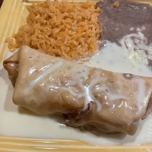 Shrimp chimichanga- kids