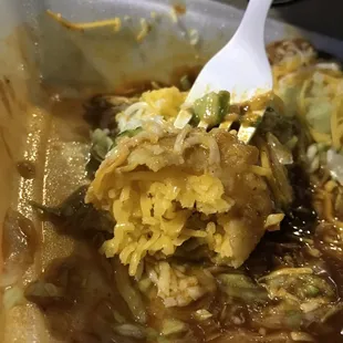 Uncooked cheese enchiladas