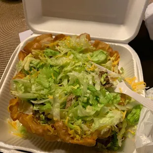 This is suppose to be a taco salad!!!!!