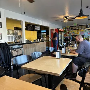 a man sitting at a table