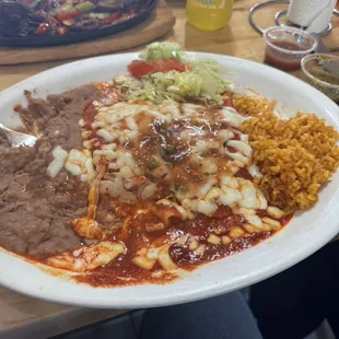 Cheese Enchiladas Plate