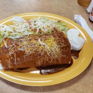 El Campeon Burrito $22.00ish, very generous portions and tasty, everything you order from the menu IMO will not disappoint