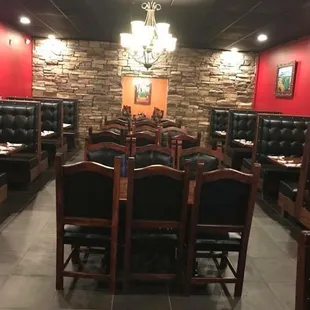 the dining area