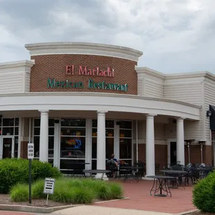 the front of the restaurant
