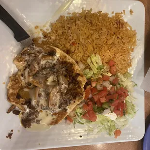 pollo fundido (i added mushroom)