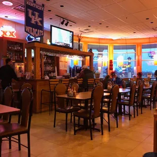 The bar area