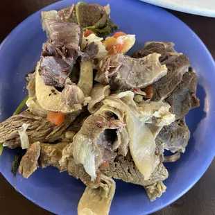 Cocido at El Mariachi.  This is the globe that came in my soup.