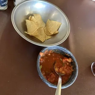 Chips Salsa and Chips