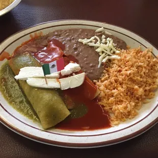 Cinco de mayo enchiladas.