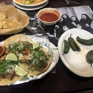 Mexican street style tacos