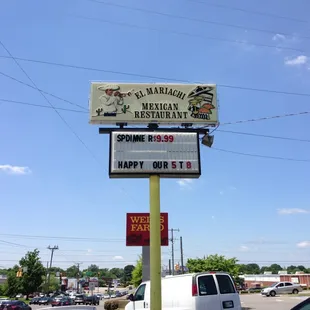 Outdoor sign seen from Thompson Lane