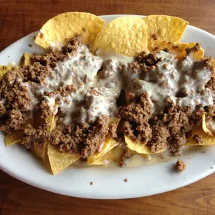 Beef and Cheese Nachos