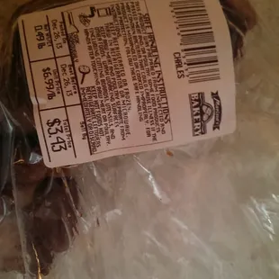 Half a pound of chales for only $3.43.