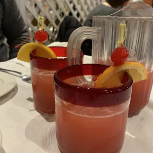 Strawberry margaritas (half size)
