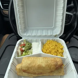 chimichanga (shredded chicken) $19 (instagram: @issa.cheatday)