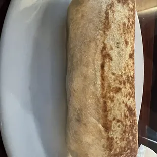 Shredded chicken burrito, delicious!