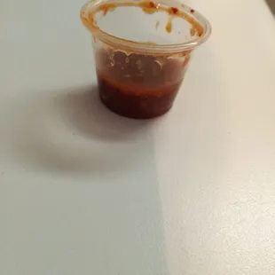 Teeny tiny salsas. Can't even dip a full sized tortilla chip into it.