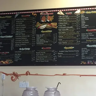 Menu board