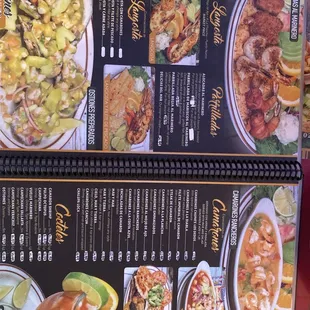 tacos, menu