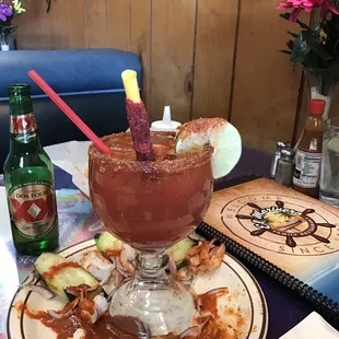 oysters and mussels, drink