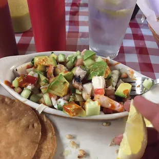 Ceviche Tostada Mixta