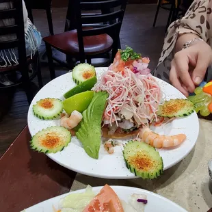 Tostada de jaiba