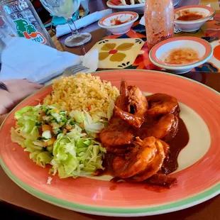 a plate of food on a table