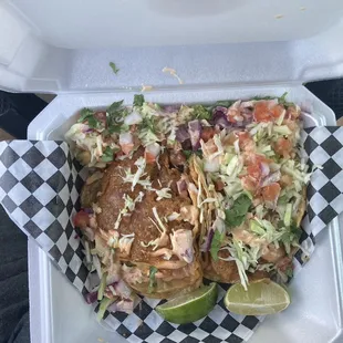 Two Baja Fish Tacos