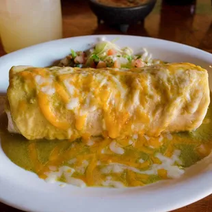 Chicken fajita burrito