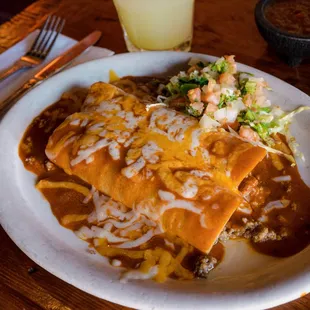 Ground beef enchiladas
