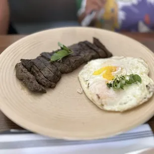 Kids steak and eggs