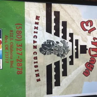 First page. Business info